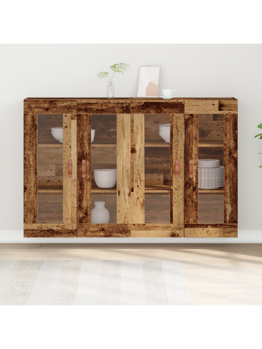 Sienas skapji 2 gab vecs koks 139 x 34 x 90 cm
