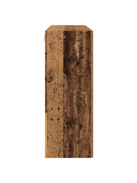 Sienas skapji 2 gabali vecs koks 69,5x34x90 cm inženierzinātnes koks