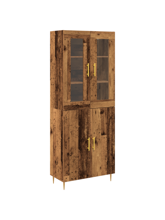 Augstais skapītis vecs koks 69.5x34x180 cm inženierkoks