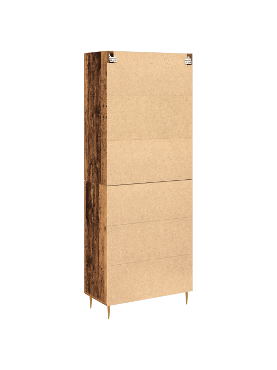 Augstais skapītis vecs koks 69.5x34x180 cm inženierkoks