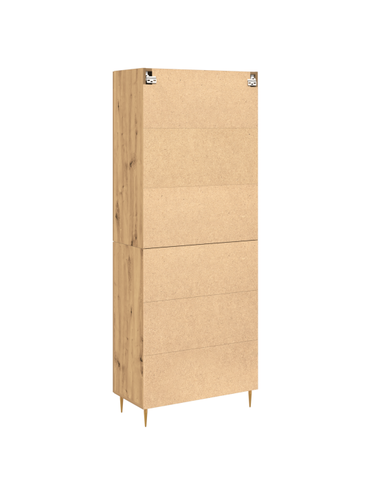 Augstais galds amatnieku ozols 69.5x34x180 cm inženierijas koks