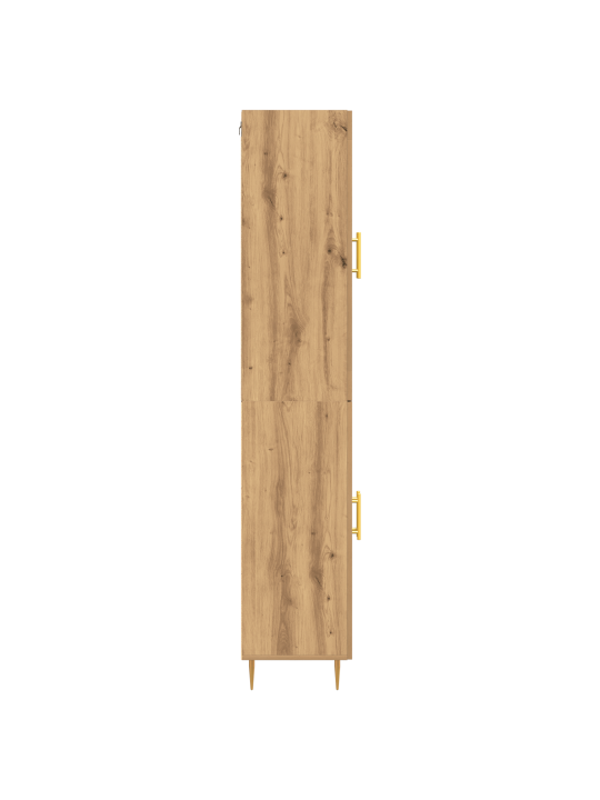 Augstais galds amatnieku ozols 69.5x34x180 cm inženierijas koks