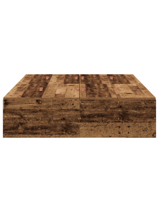 Uzglabāšanas gultas rāmis vecs koks 120x200 cm