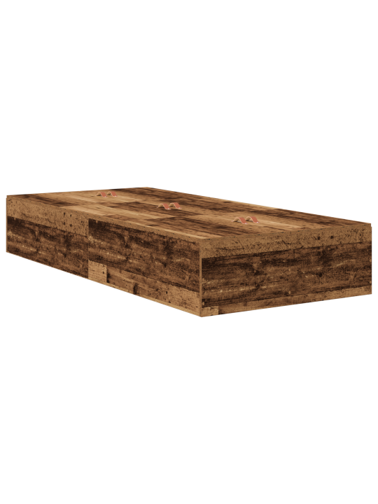Uzglabāšanas gultas rāmjs vecam kokam 90x190 cm inženierijas koks