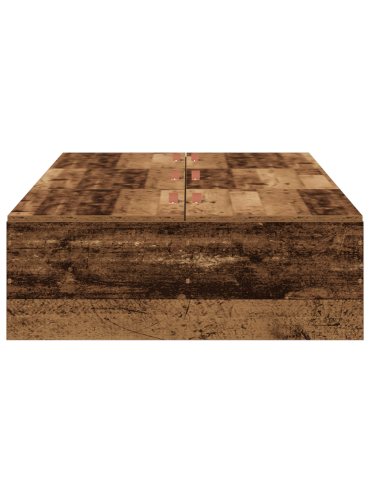 Gultas rāmis ar uzglabāšanu Vecs koks 75x190 cm Inženierijas koks