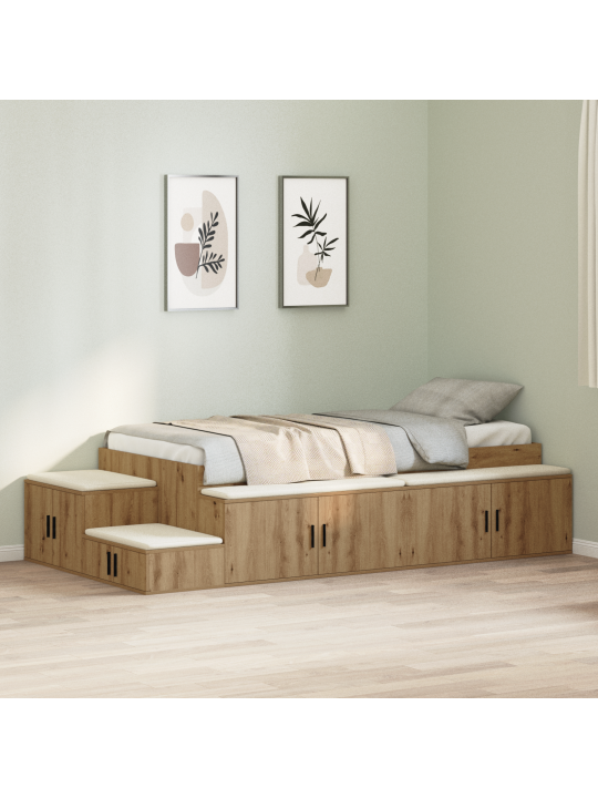 Uzglabāšanas gulta artisan oak 75x190 cm