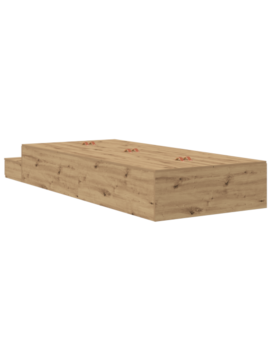 Uzglabāšanas gultas rāmis artisan oak 90x200 cm