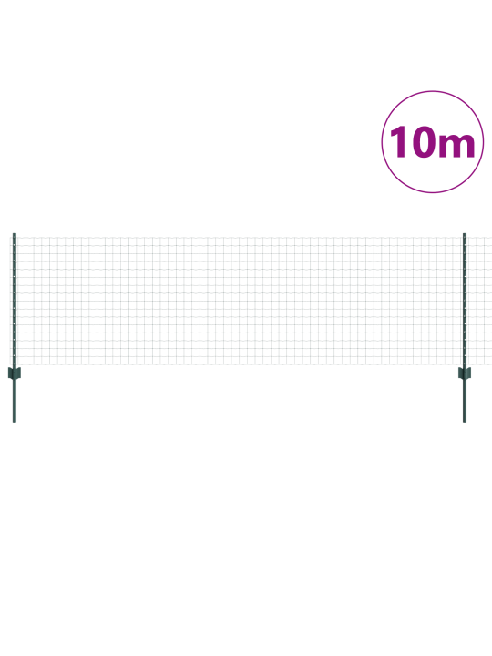 Eiro žogs ar 5 u stabiem zaļš 0.8x10 m tērauds