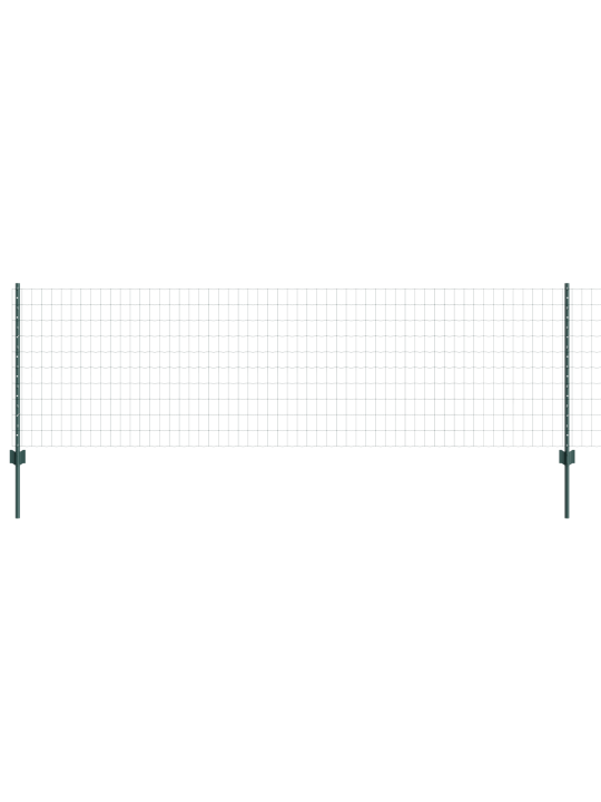 Eiro žogs ar 5 u balstiem 0.8x10 m zaļš tērauds
