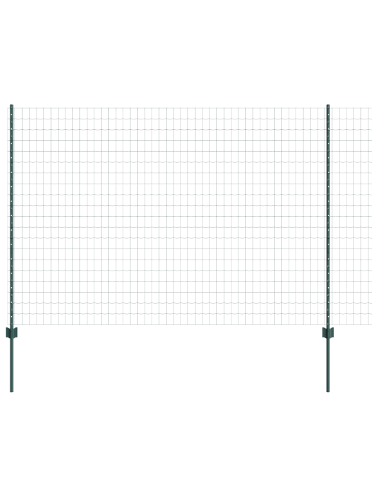 Eiropas žogs ar 5 u postes zaļā 1.5x10 m tērauds
