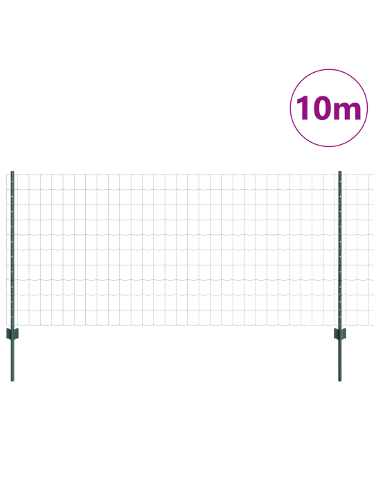 Eiro žogs ar 5 u stabiem zaļš 1x10 m tērauds