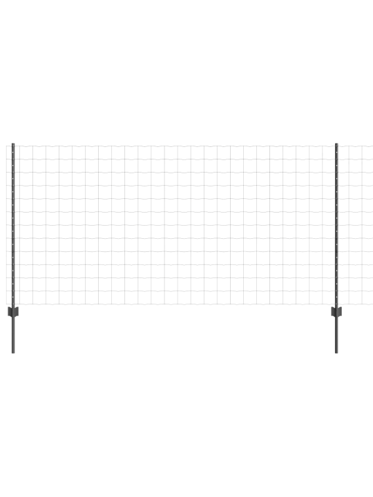 Eiropas žogs ar 10 u balstiem pelēks 1.2x10 m tērauds