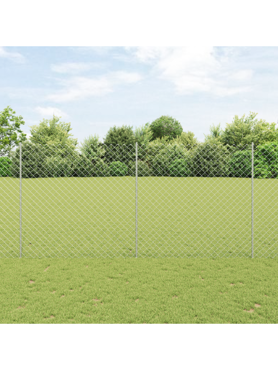 Sānisko režga žogs ar 20 u statņiem sudraba 1.5x10 m tērauds