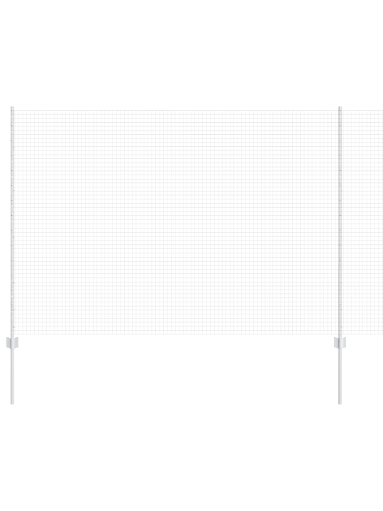 Cinkota stieples žogs ar 22 u stabiem sudrabs 1.5x25 m tērauds
