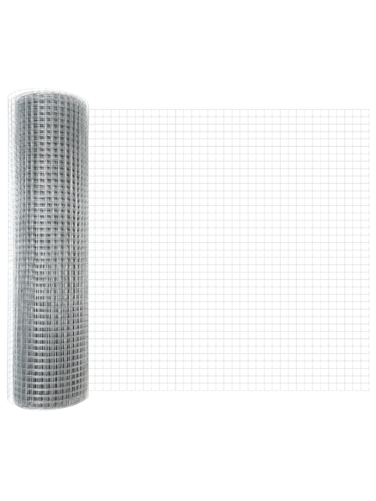 Cinkotā stieples žogs ar 22 u stabiem sudraba 0.6x50 m tērauds