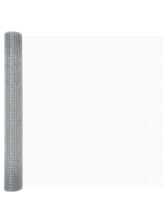 Cinkotais stieplu žogs ar 44 u balstiem sudraba krāsā 1.4x50 m tērauds
