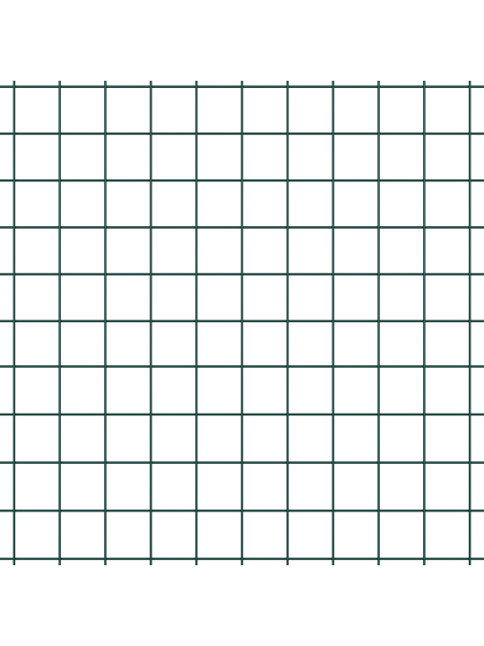 Cinkota stieples žogs ar 11 u statņiem zaļš 0.5x25 m tērauds