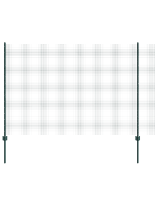 Metināta stieple ar 11 u postes, zaļa, 1.5x25 m, tērauds