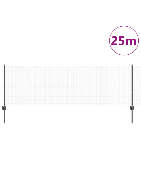 Sieta žogs ar 11 u stabiem pelēks 0.8x25 m