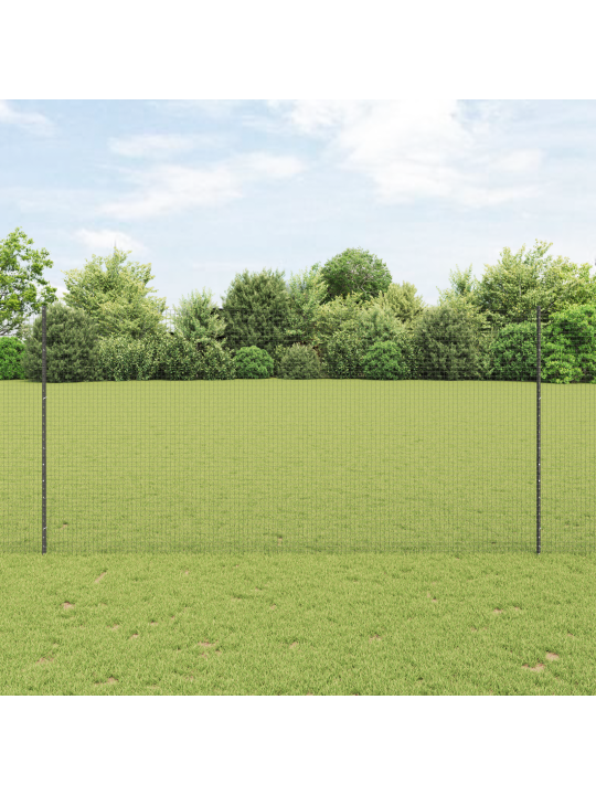 Cinkotas acu sētas ar 22 u stabiem pelēkā 1.6x25 m tēraudā
