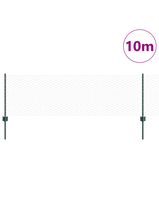 Žoga stabi 5 gab. u-kanāls zaļš 120 cm tērauds