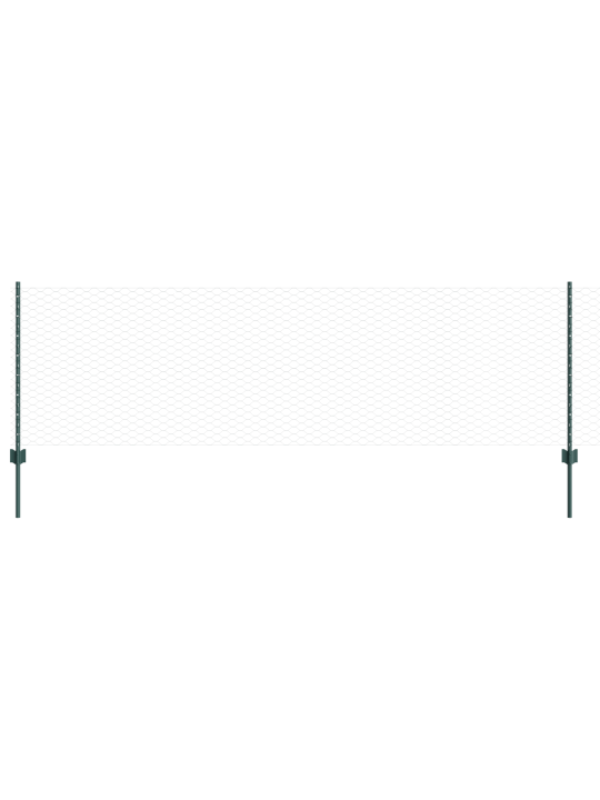 Žoga stabi 5 gab U-veida dzelzs zaļā krāsā 80 cm