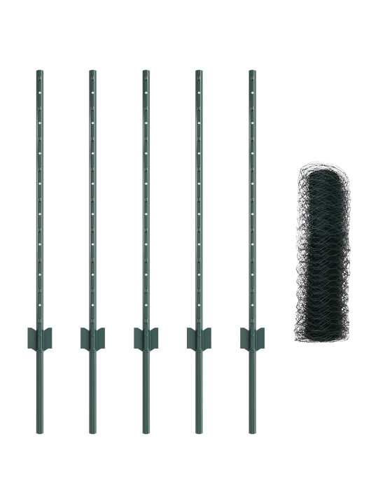 Žoga Stabi 5 gab U-kanāls Zaļi 80 cm Tērauds