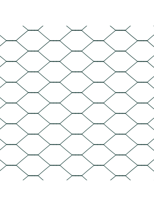 Sešstūra dārza žogu komplekts 2 gabali zaļš metāls 25 x 1.5 m