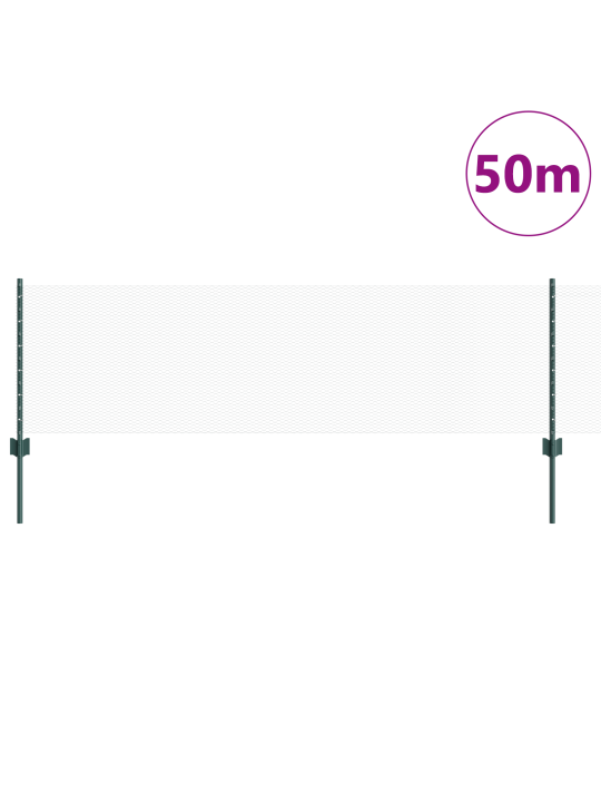 Žogu stabi 11 gab. u kanāls zaļš 60 cm tērauds