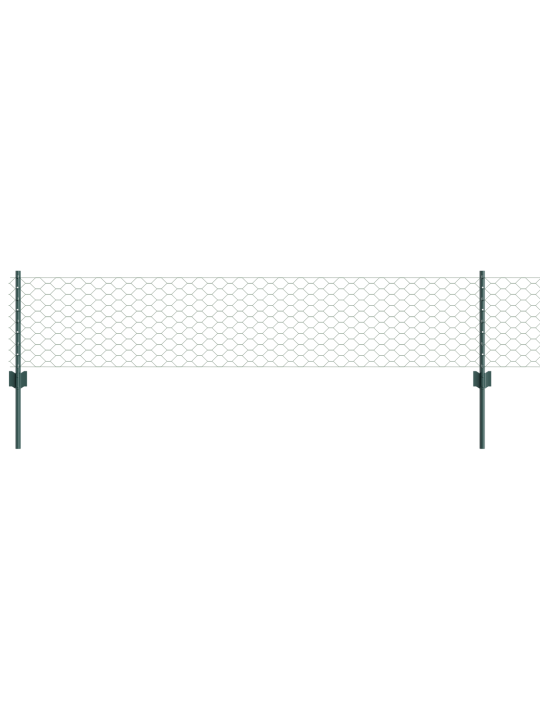 Žogu stabi 11 gab u-kanāls zaļš 40 cm tērauds