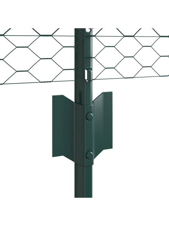 Žoga stabi 11 gab. u-veida dzelzs zaļi 80 cm