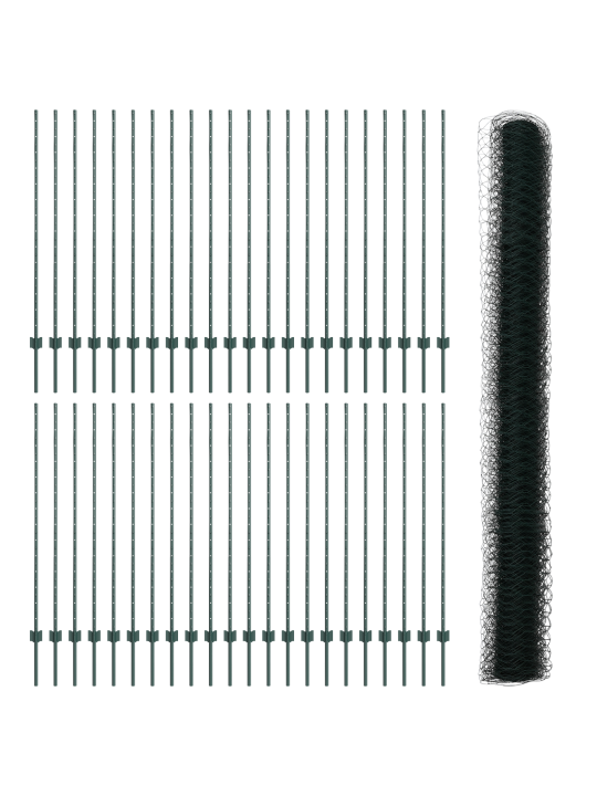 Žoga stabi 11 gab. u-kanals zaļš 140 cm tērauds