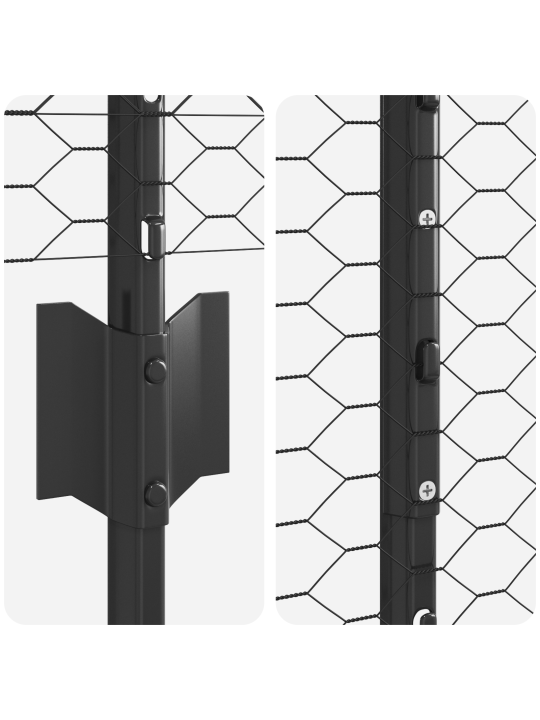 Žoga stabi 10 gab. u-kanāls pelēks 120 cm tērauds