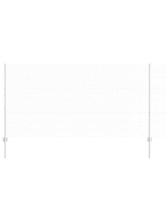 Dārza žogu komplekts 2 gab. galvanizēts tērauds 25 x 1.2 m