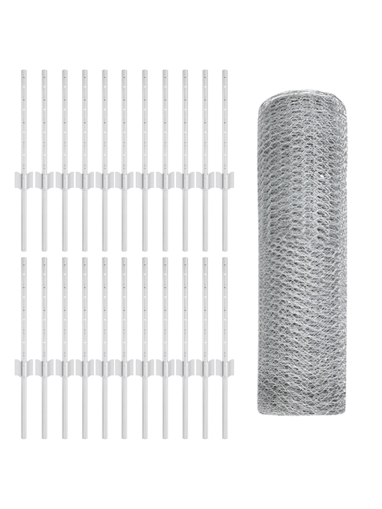 Žogu pāļi 11 gab. u-kanāls 40 cm cinkots tērauds
