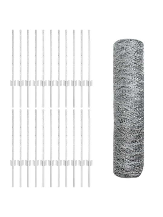 Žogu stabi 11 gab. u-kanāls 60 cm galvanizēts tērauds