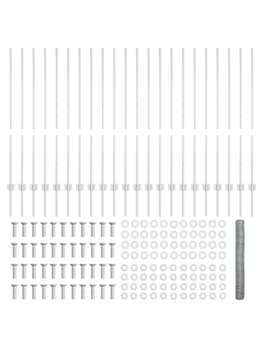 Žogu stabi 22 gab u-kanāls 120 cm cinkots tērauds
