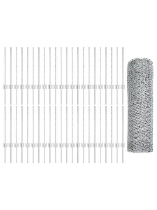 Žogu stabi 11 gab u-kanāls 60 cm galvanizēts tērauds