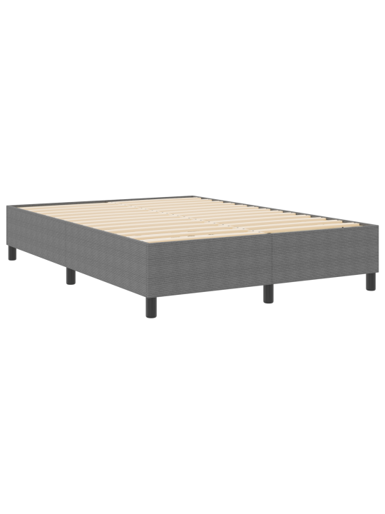 Box spring gulta gaiši pelēks 140x200 cm viskozes audums