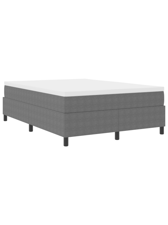 Box spring gulta gaiši pelēks 160x200 cm korduroja audums