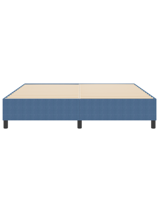 Box spring gulta zila super karaļa velūrs