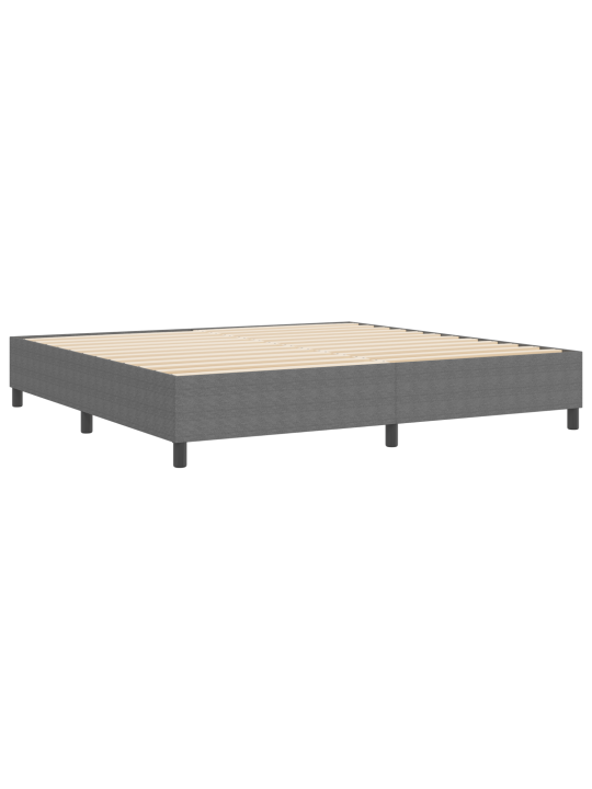 Box spring gulta gaiši pelēka 200x200 cm corduroy audums