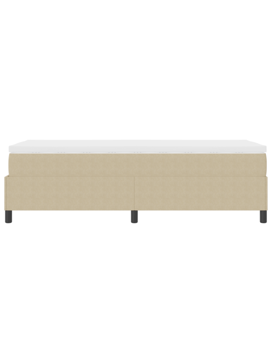 Box spring gulta ar matraci gaismas zaļā pelēkā 100x200 cm corduroja audums