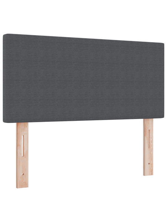 Gultas rāmis ar matriču tumši pelēks 100x200 cm korķa audums