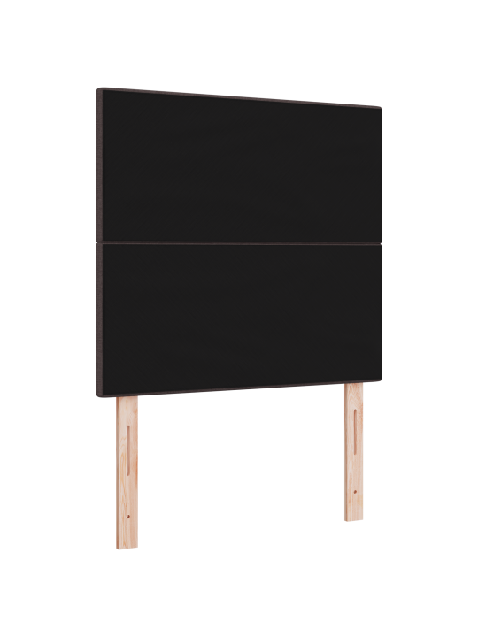 Gultas galvgalis ar pogu iedobēm tumši brūns 80 cm audums