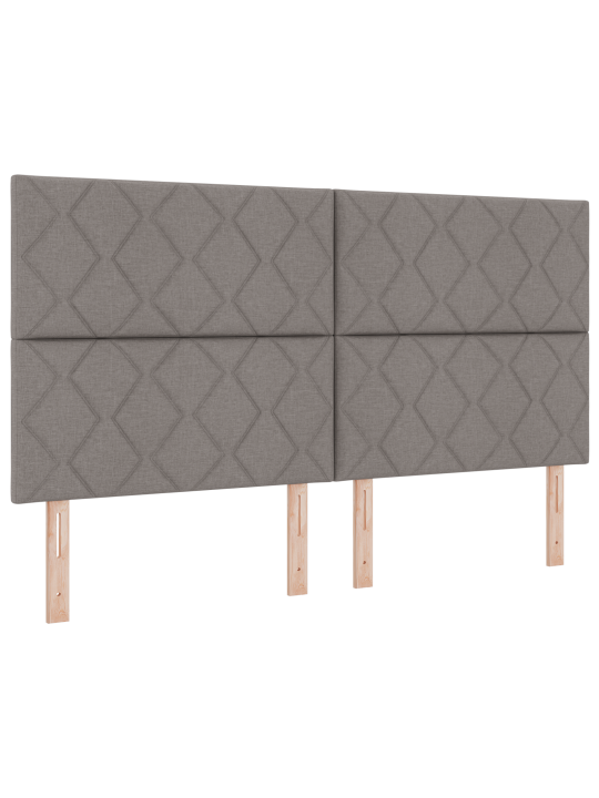 Gultas galvgalis diamond blocks dizains pelēkbrūns 180 cm audums