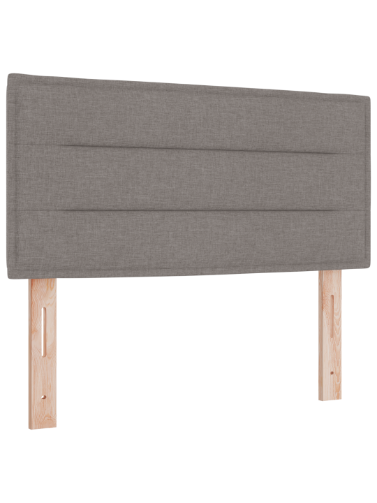 Boksspring gulta ar matraci pelēkā krāsā 80x200 cm audums