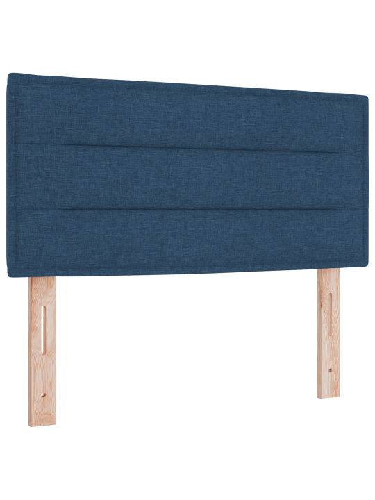 Kaste spilvena gulta ar matraci zila 90x190 cm audums
