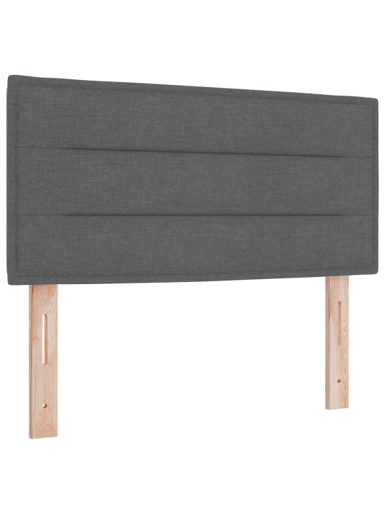 Kastveida gulta ar matraci tumši pelēka 120x190 cm auduma
