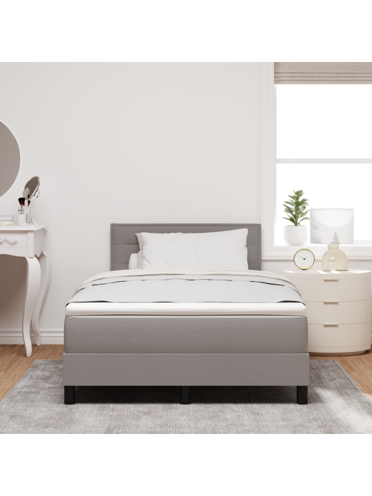 Kastes gulta ar matraci taupe 120x200 cm audumā